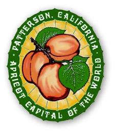 PATTERSON, CALIFORNIA APRICOT CAPITAL OF THE WORLD trademark