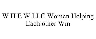 W.H.E.W LLC WOMEN HELPING EACH OTHER WIN trademark