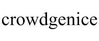 CROWDGENICE trademark