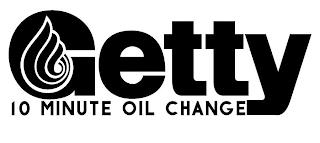 GETTY 10 MINUTE OIL CHANGE trademark