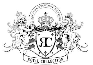 BECAUSE EVERYONE MATTER RC ROYAL COLLECTION trademark