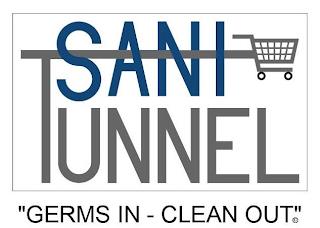 SANI TUNNEL "GERMS IN - CLEAN OUT" trademark