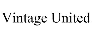 VINTAGE UNITED trademark