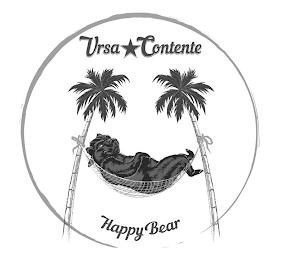 URSA CONTENTE HAPPY BEAR trademark