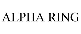 ALPHA RING trademark