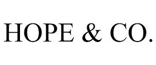 HOPE & CO. trademark