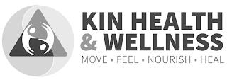 KIN HEALTH & WELLNESS MOVE · FEEL · NOURISH · HEAL trademark