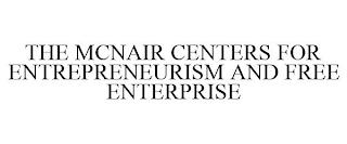 THE MCNAIR CENTERS FOR ENTREPRENEURISM AND FREE ENTERPRISE trademark