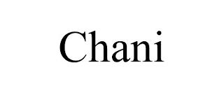 CHANI trademark