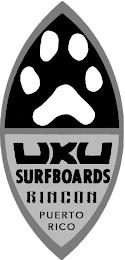 UKU SURFBOARDS RINCON PUERTO RICO trademark