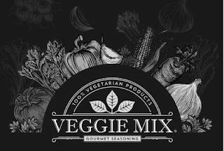 VEGGIE MIX 100% VEGETARIAN PRODUCTS GOURMET SEASONING trademark