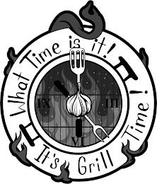 WHAT TIME IS IT! IT'S GRILL TIME! III VI IX trademark