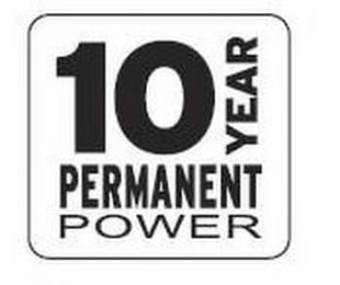 10 YEAR PERMANENT POWER trademark