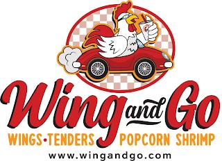 WING AND GO WINGS TENDERS POPCORN SHRIMP WWW.WINGANDGO.COM trademark