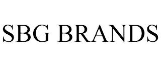 SBG BRANDS trademark