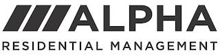 ALPHA RESIDENTIAL MANAGEMENT trademark