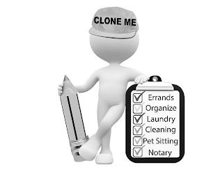 CLONE ME ERRANDS ORGANIZE LAUNDRY CLEANING PET SITTING NOTARY trademark