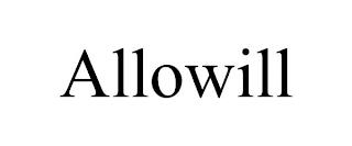 ALLOWILL trademark