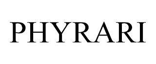 PHYRARI trademark