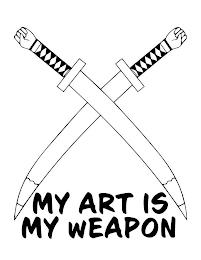 MY ART IS MY WEAPON trademark