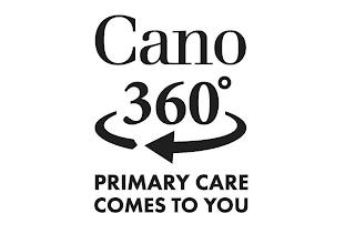 CANO 360° PRIMARY CARE COMES TO YOU trademark