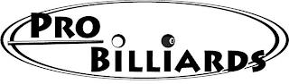 PRO BILLIARDS 8 trademark