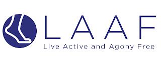 LAAF LIVE ACTIVE AND AGONY FREE trademark