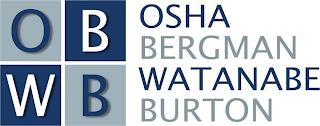 OBWB OSHA BERGMAN WATANABE BURTON trademark