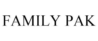 FAMILY PAK trademark