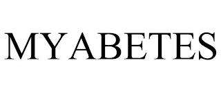 MYABETES trademark