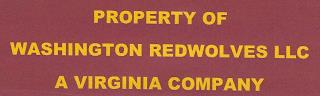 PROPERTY OF WASHINGTON REDWOLVES LLC A VIRGINIA COMPANY trademark