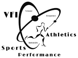 VFI ATHLETICS SPORTS PERFORMANCE VOLUME FREQUENCY INTENSITY trademark