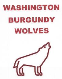 WASHINGTON BURGUNDY WOLVES trademark