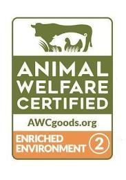 ANIMAL WELFARE CERTIFIED AWCGOODS.ORG ENRICHED ENVIRONMENT 2 trademark