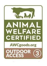 ANIMAL WELFARE CERTIFIED AWCGOODS.ORG OUTDOOR ACCESS 3 trademark