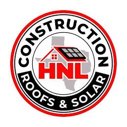 HNL CONSTRUCTION ROOFS & SOLAR trademark