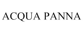 ACQUA PANNA trademark