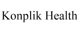 KONPLIK HEALTH trademark