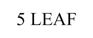 5 LEAF trademark