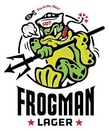 12 FL OZ FIRE IN THE HOLE! UDT FROGMAN LAGER trademark