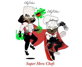 CHEF SUN CHEF DAE SUPER HERO CHEFS trademark