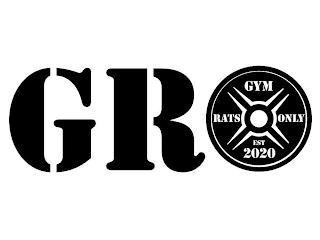 GRO GYM RATS ONLY EST 2020 trademark