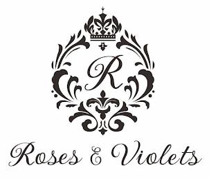 R ROSES & VIOLETS trademark