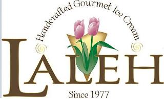 HANDCRAFTED GOURMET ICE CREAM LALEH SINCE 1977 trademark