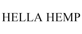 HELLA HEMP trademark