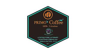 PRIMO'S CBD COFFEE 100% COLOMBIAN trademark