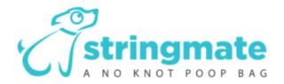 STRINGMATE A NO KNOT POOP BAG trademark