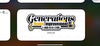 GENERATIONS HOME IMPROVEMENT LLC trademark