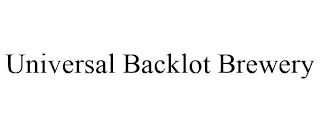 UNIVERSAL BACKLOT BREWERY trademark