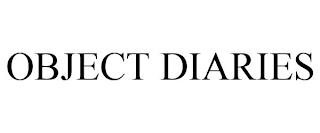 OBJECT DIARIES trademark